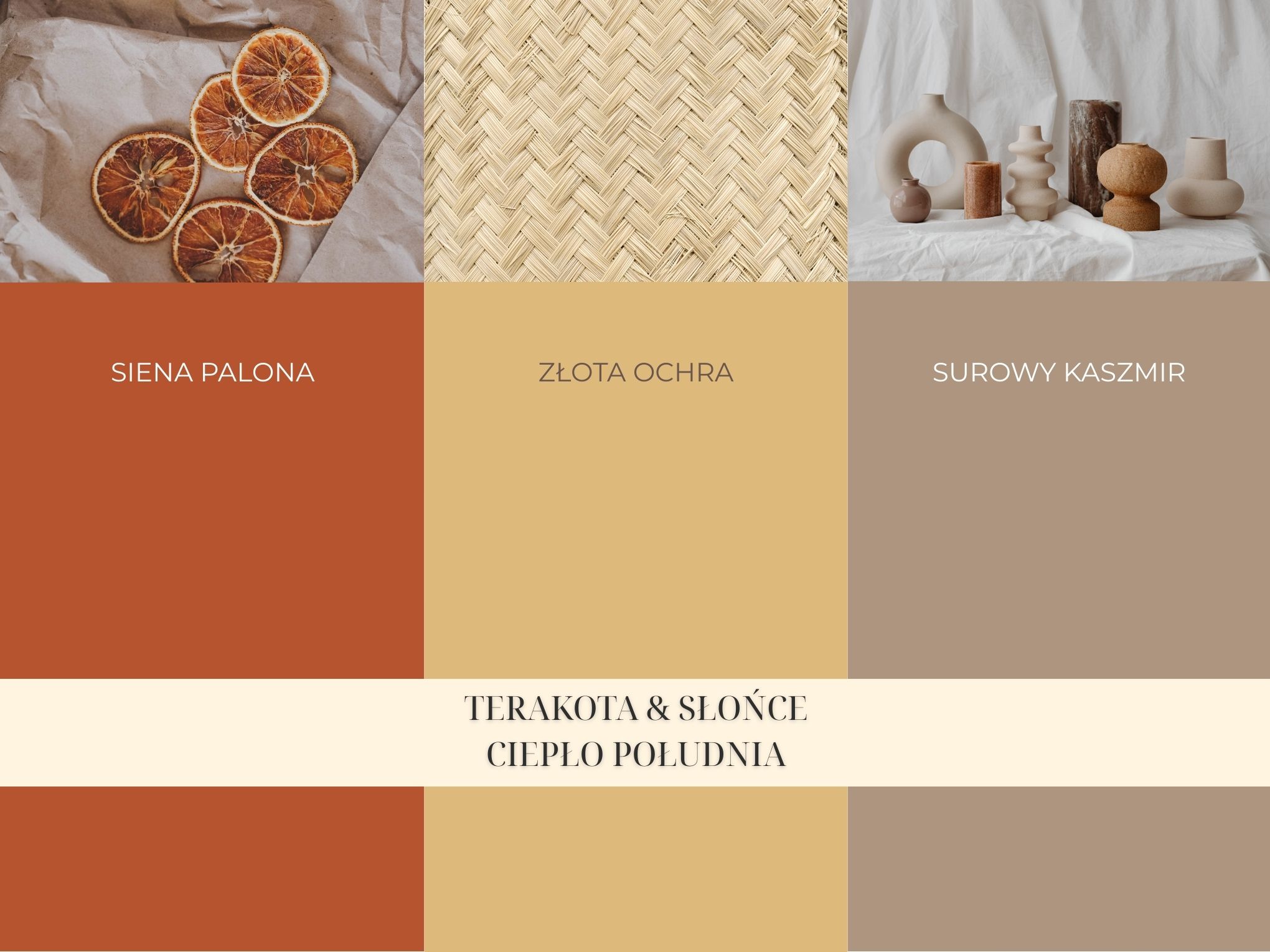 Kolor roku 2026 terakota i ochra - numery NCS